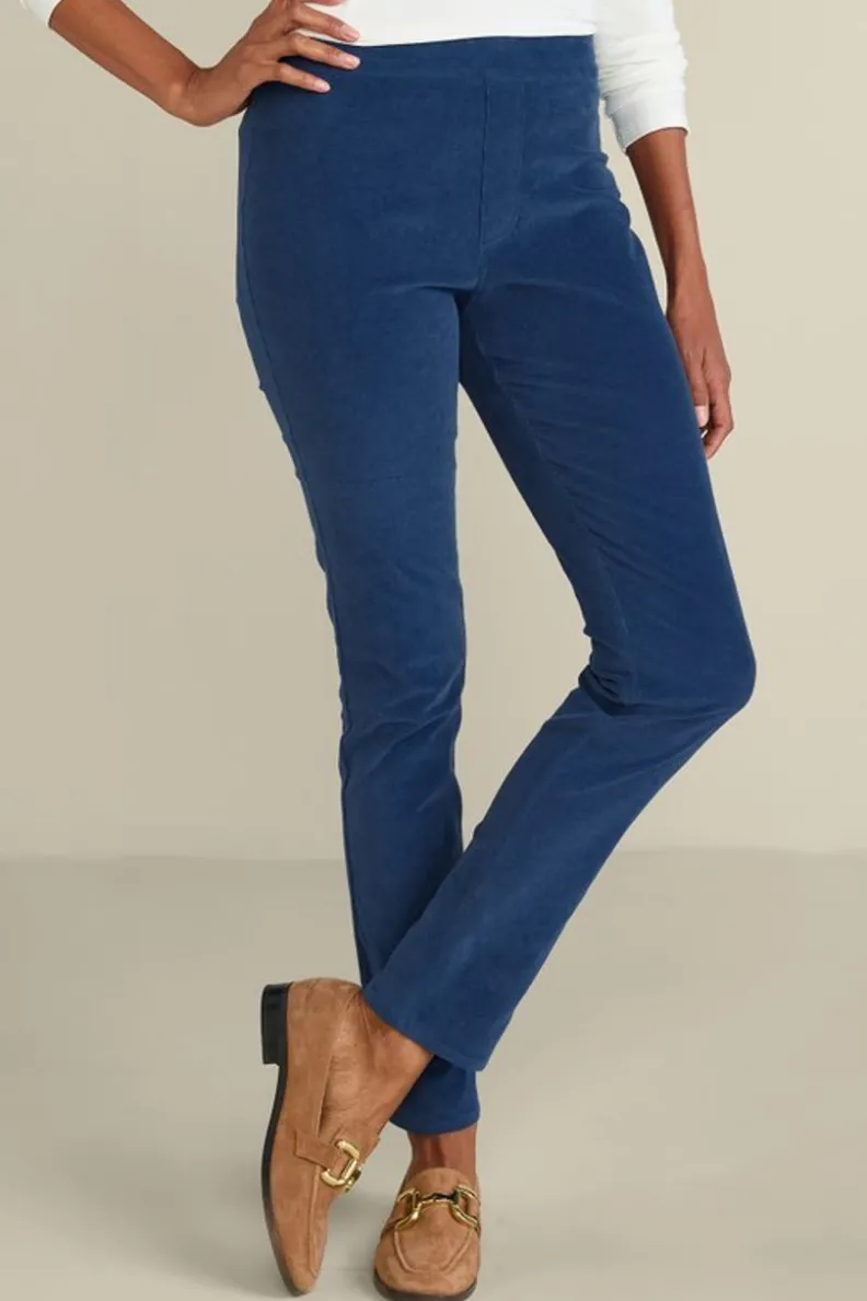 Pants-Soft Surroundings Rockland Corduroy Slim Leg Pull On Pants
